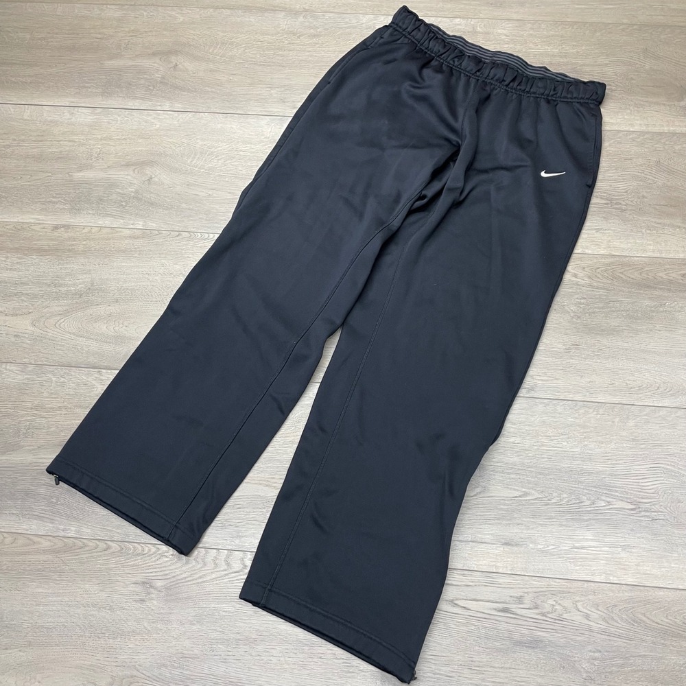 Nike Therma-FIT Pants Mens L Black Fleece Lined Training Sweatpants 424171-010